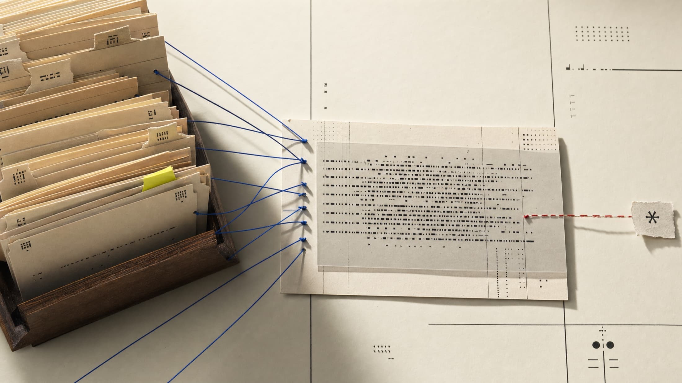 Abstract editorial system representing connected knowledge