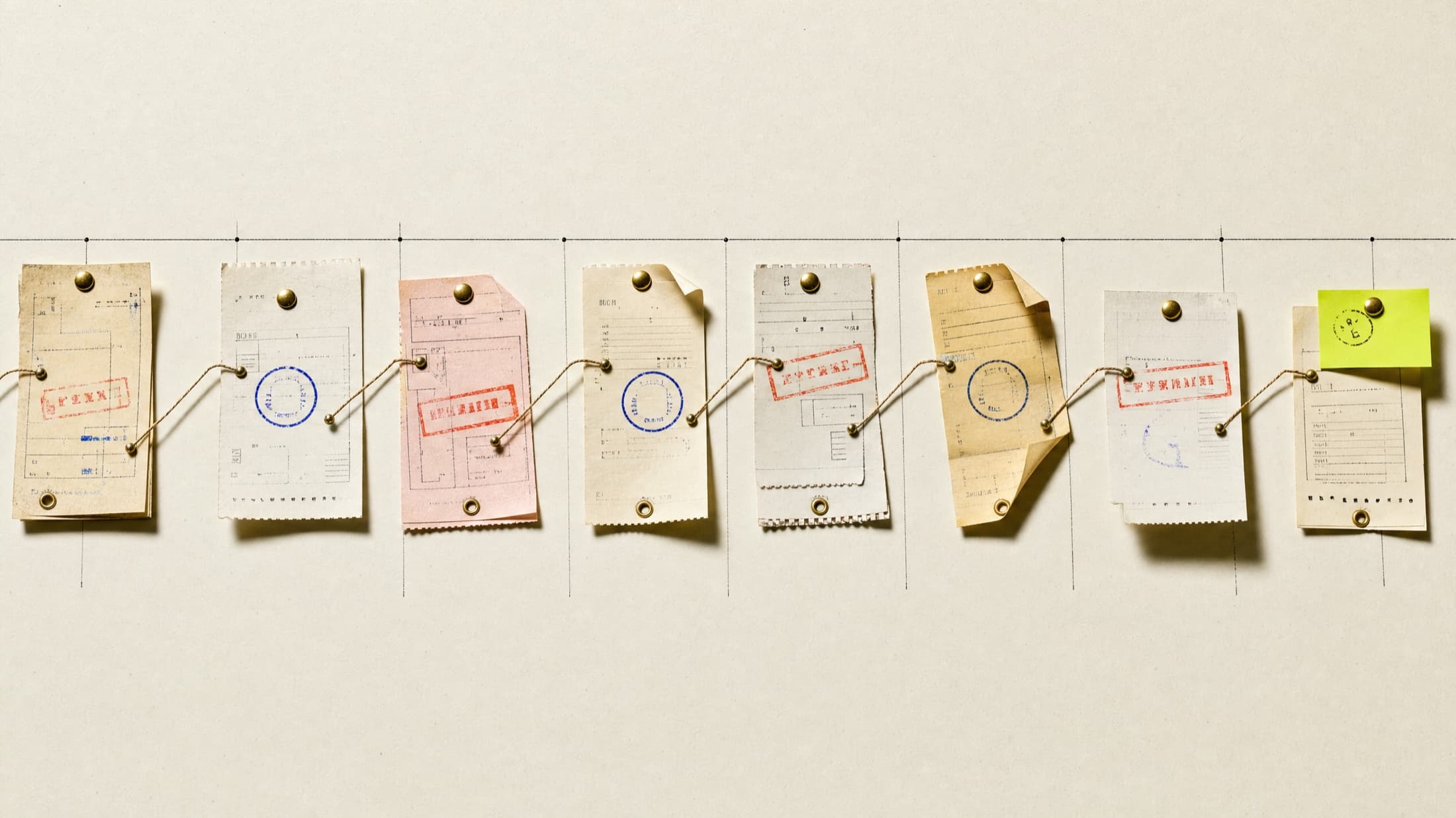Modular operations system visualized as an editorial composition